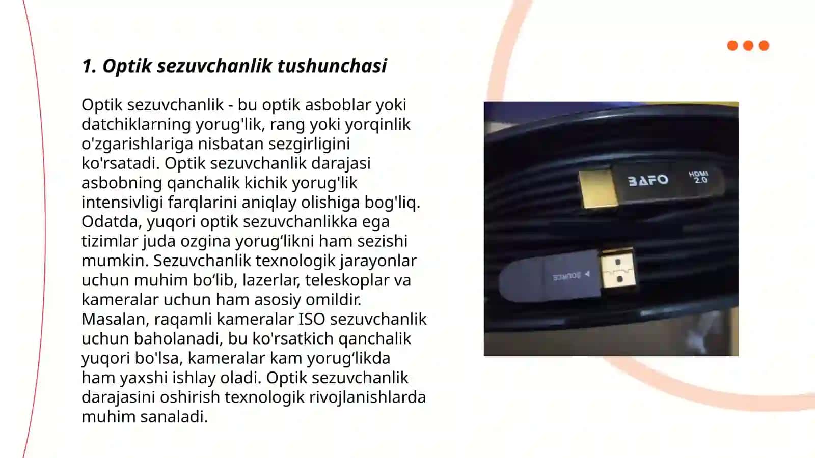 Optik sezuvchanlikning asosiy prinsplari 3