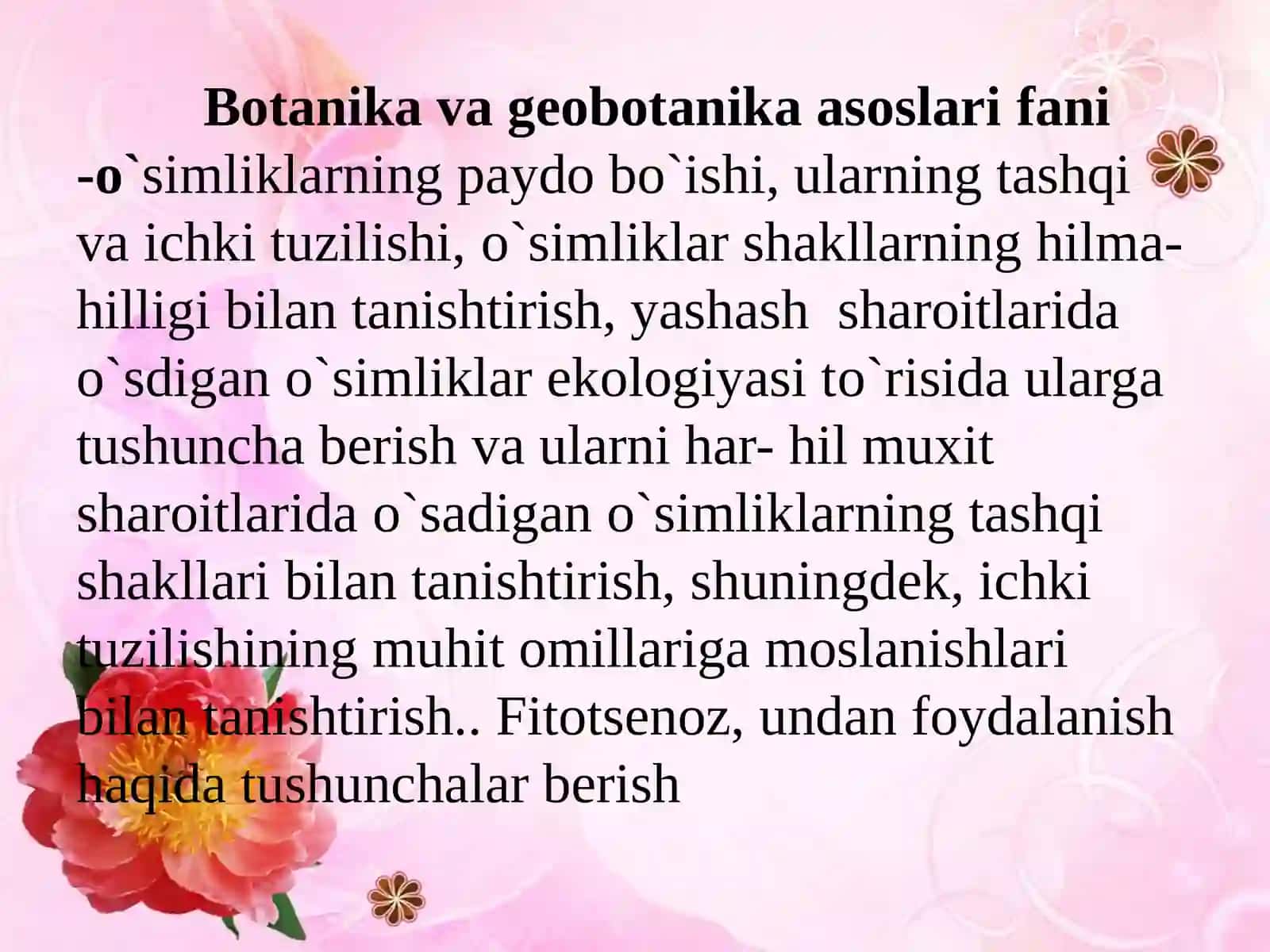 Botanika va geobotanika asoslari 3