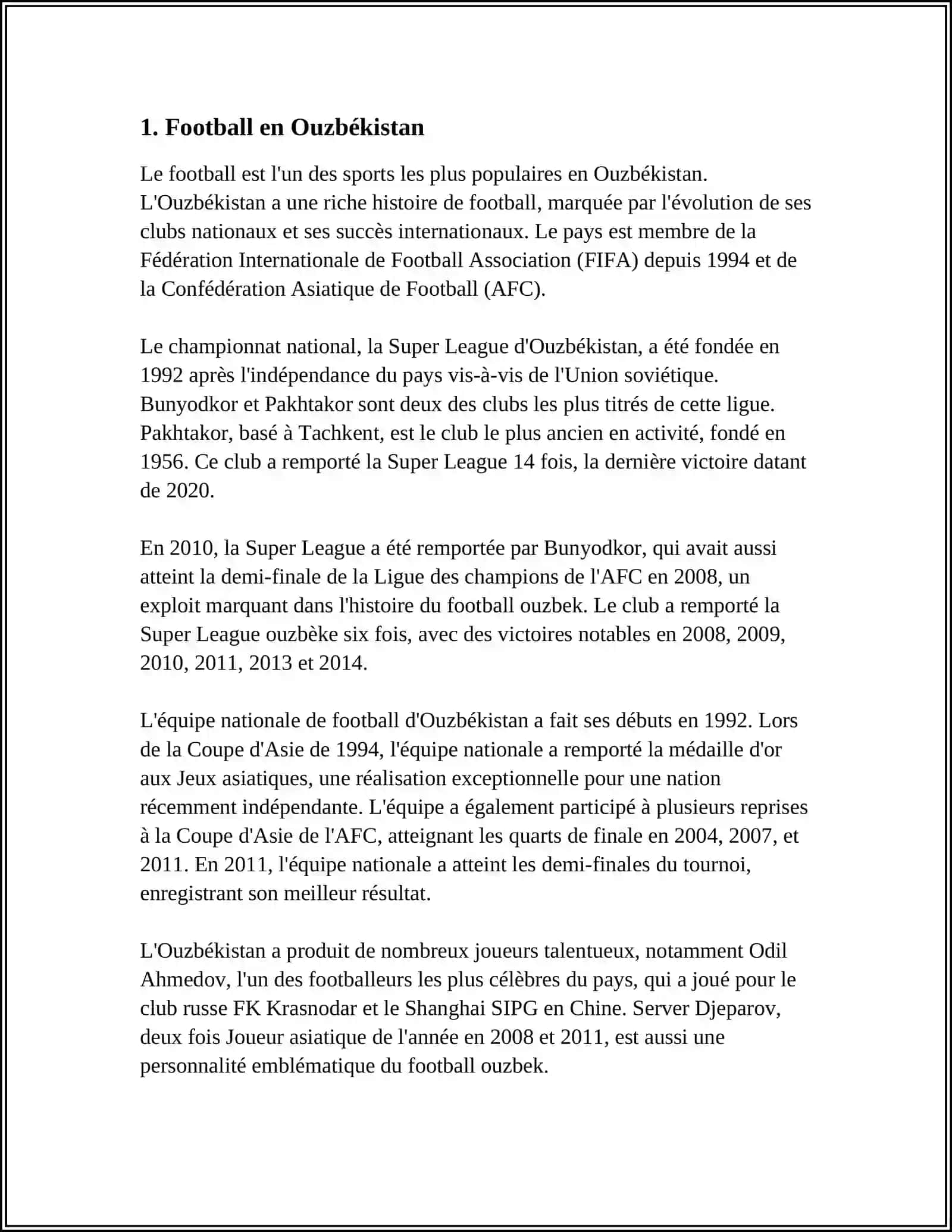 Football en Ouzbékistan 3