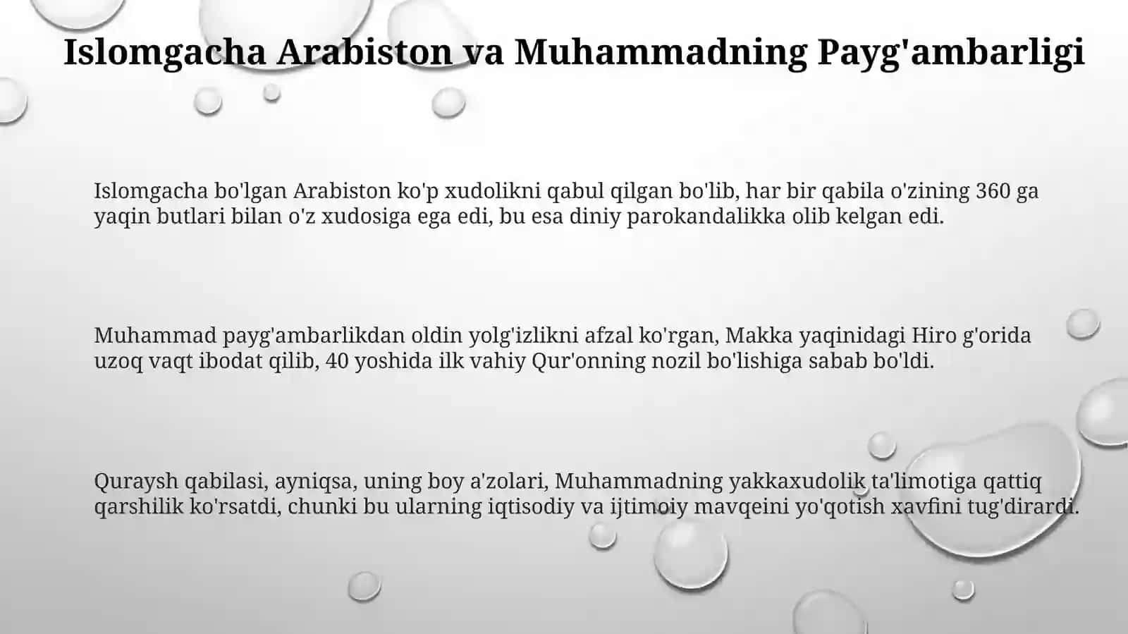 Islom dinining paydo bo‘lishi va dastlabki davri 3
