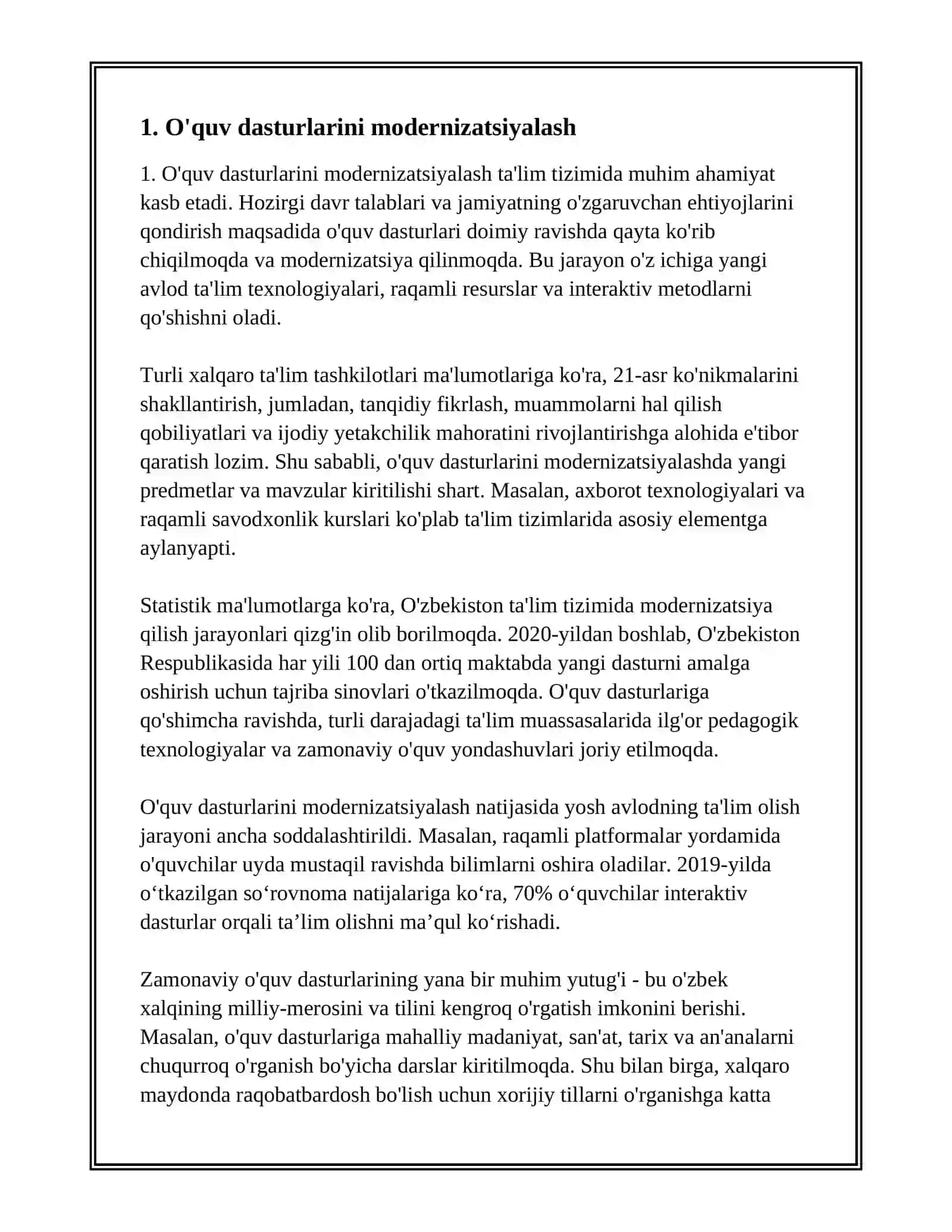 TALIM TIZIMIDAGI OZGARISHLAR 3