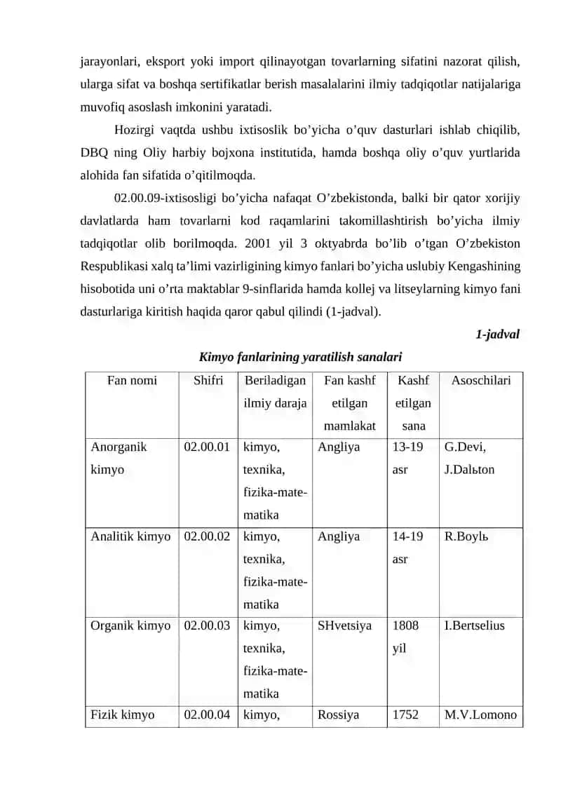 Tovarlarni kimyoviy tarkibi asosida sinflash va sertifikatlash 3
