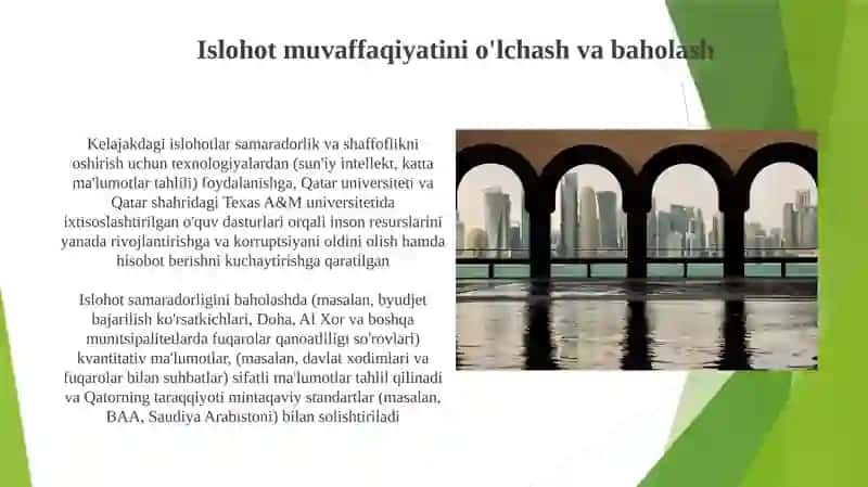 Qatar davlatning menejmenti sohasidagi islohotlar 3