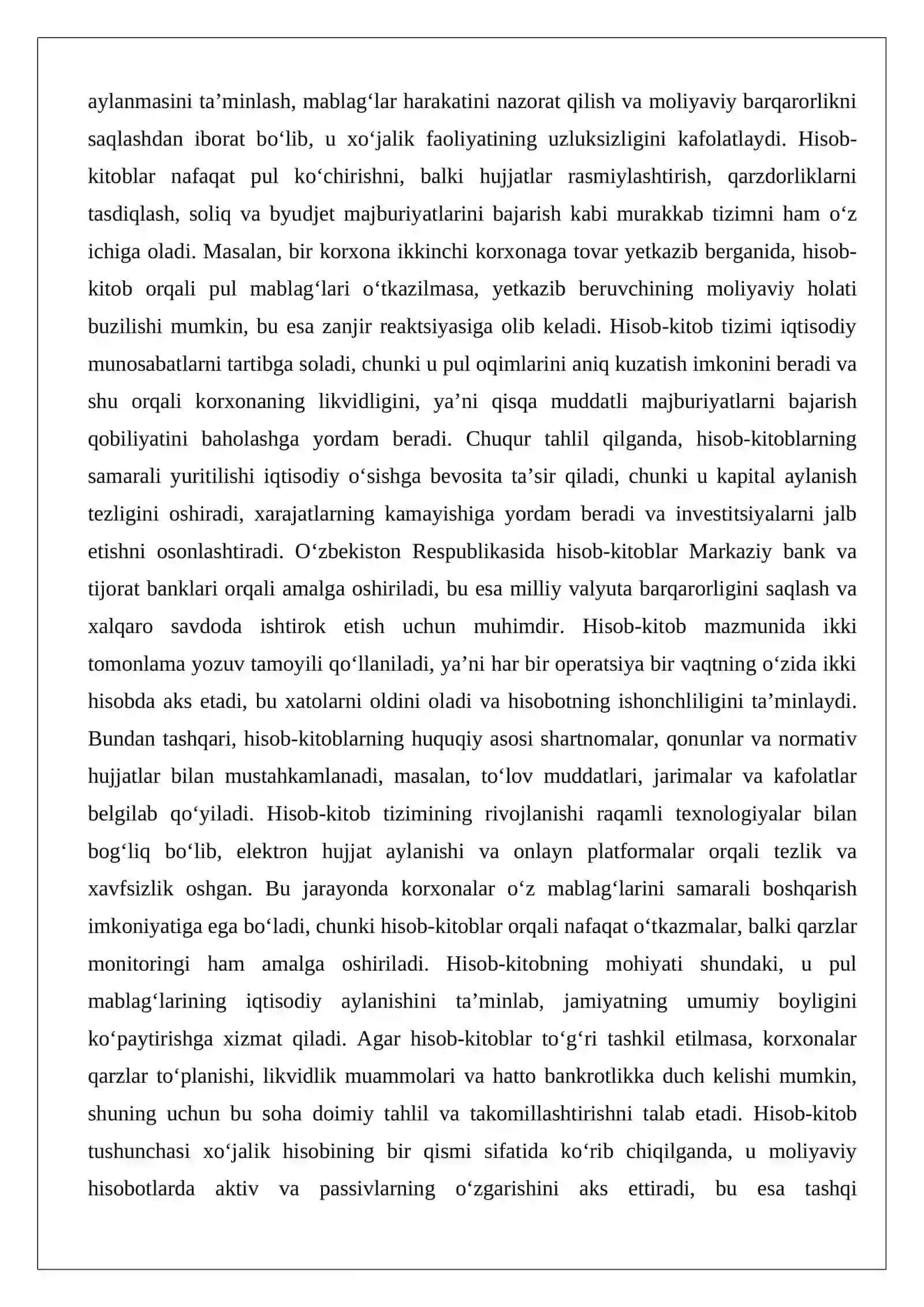 To‘lovlar bo‘yicha hisob-kitoblar auditi 3