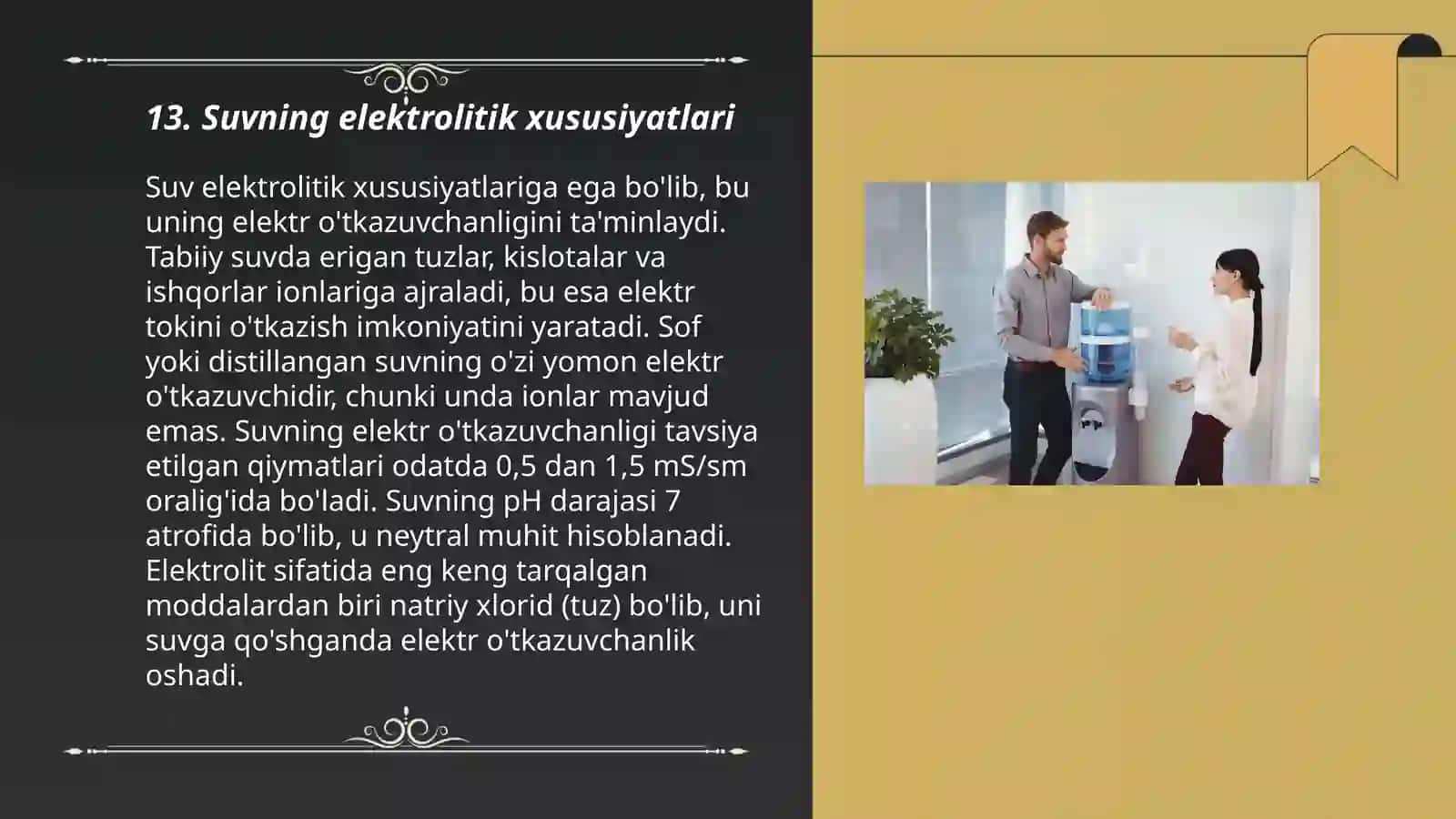 Suvning elektrolitik xususiyatlari 3