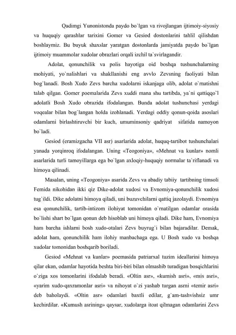 Qadimgi Yunon (Gretsiya)da siyosiy va huquqiy ta`limotlar 3