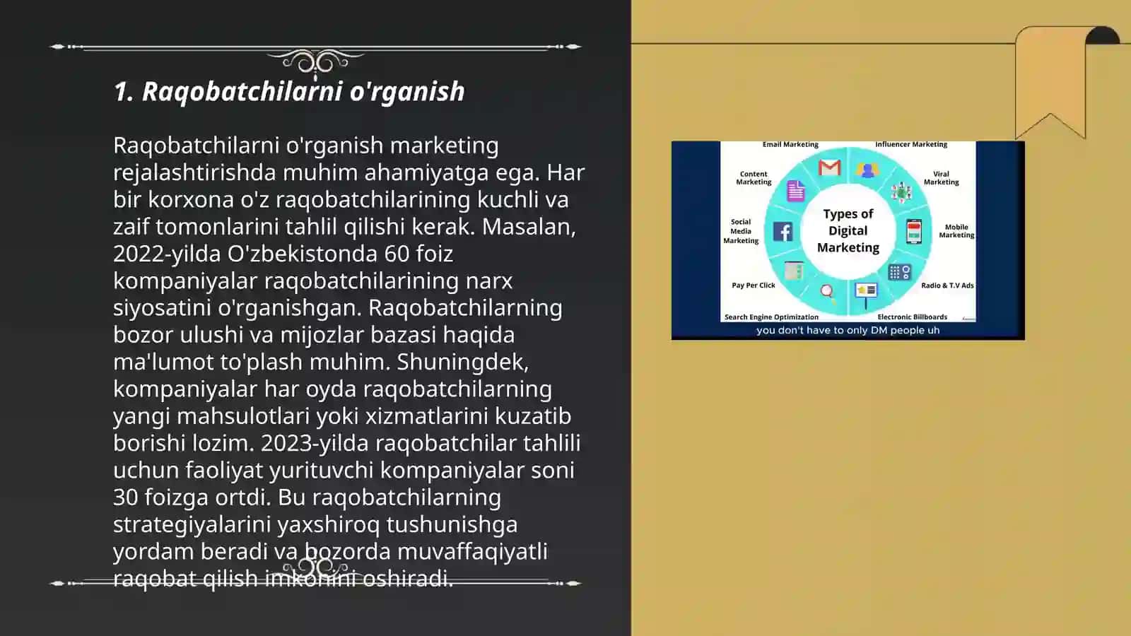 Kompaniyaning marketing faoliyati tahlili 3