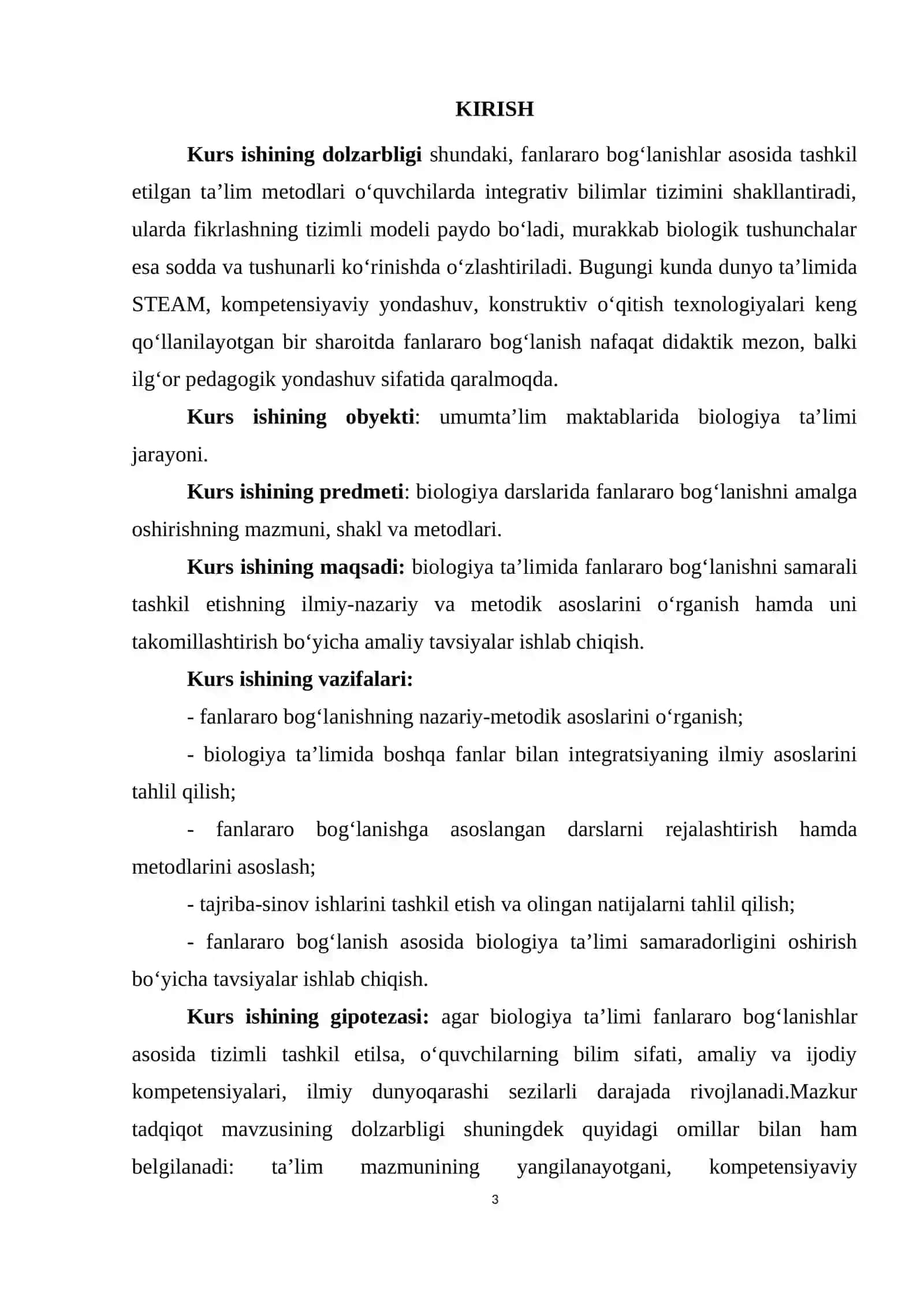 BIOLOGIYA TA’LIMIDA FANLARARO BOG‘LANISH 3
