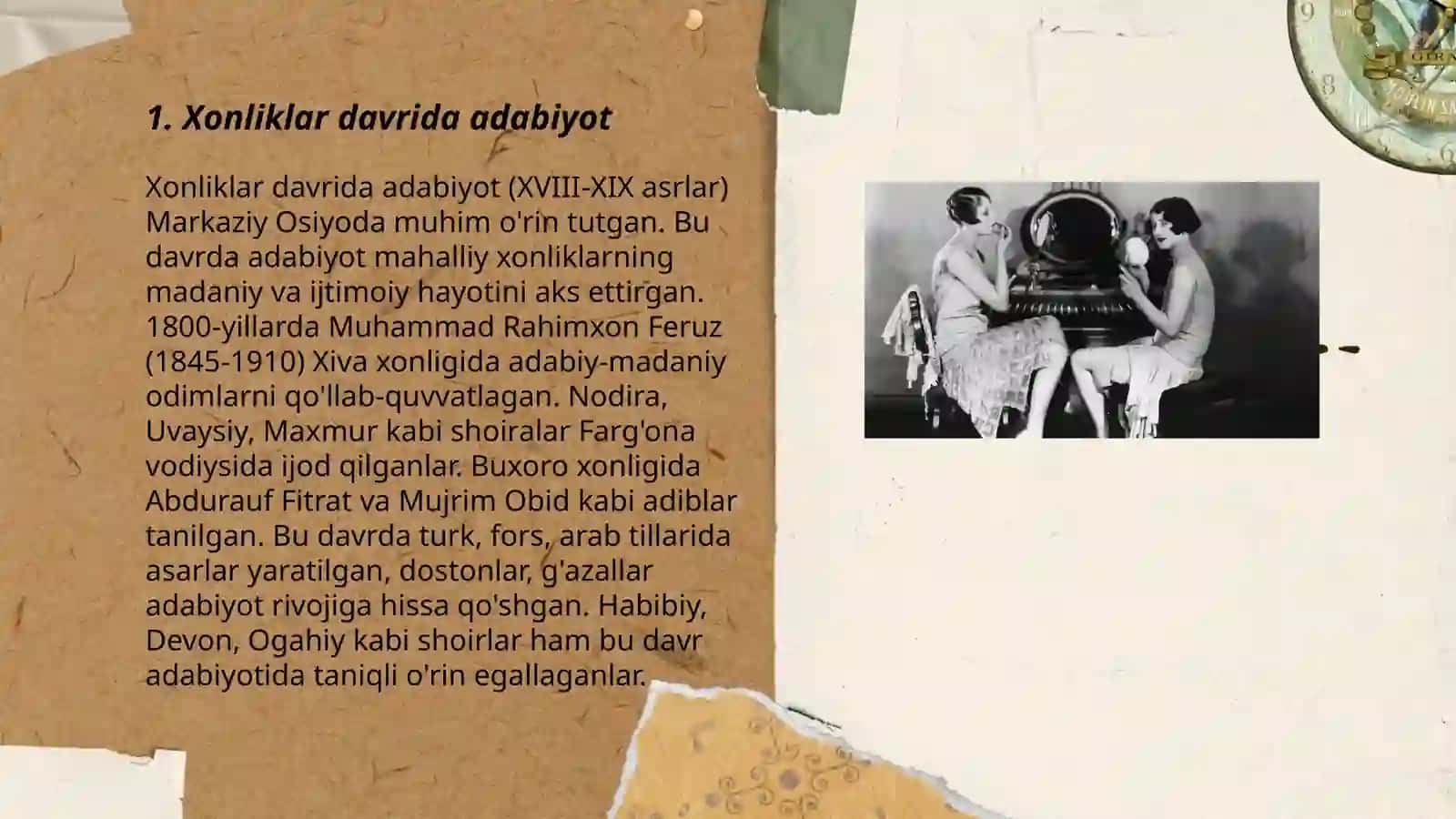 Xonliklar davrida adabiyot 3