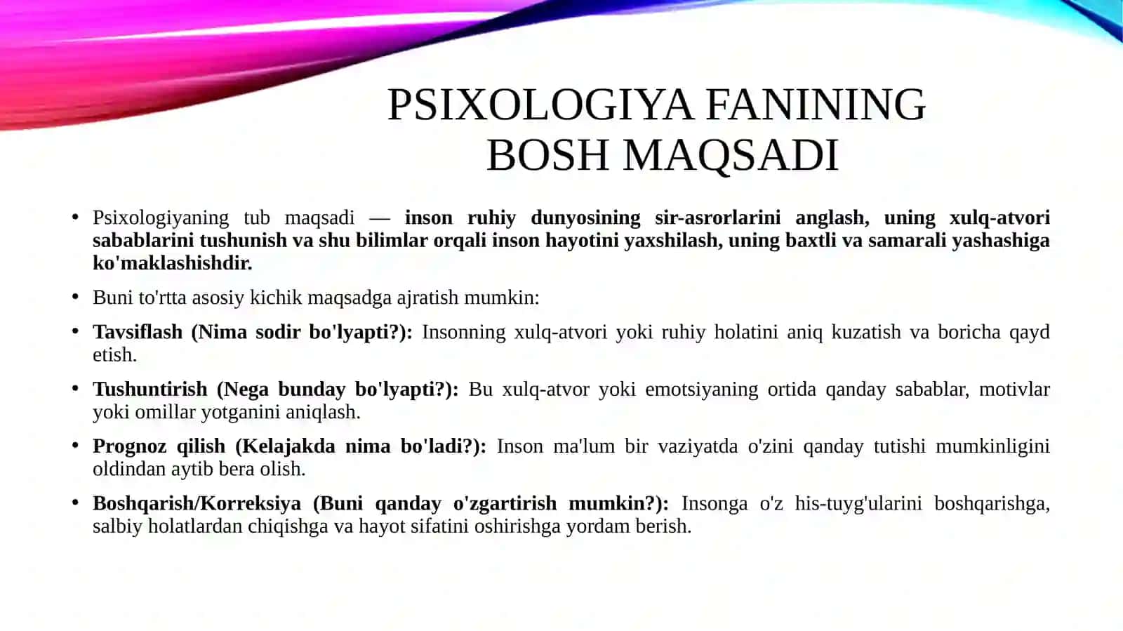 Psixologiya fanining maqsad va vazifalari 3