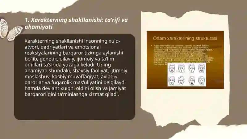 Xarakterning shakllanishi 3