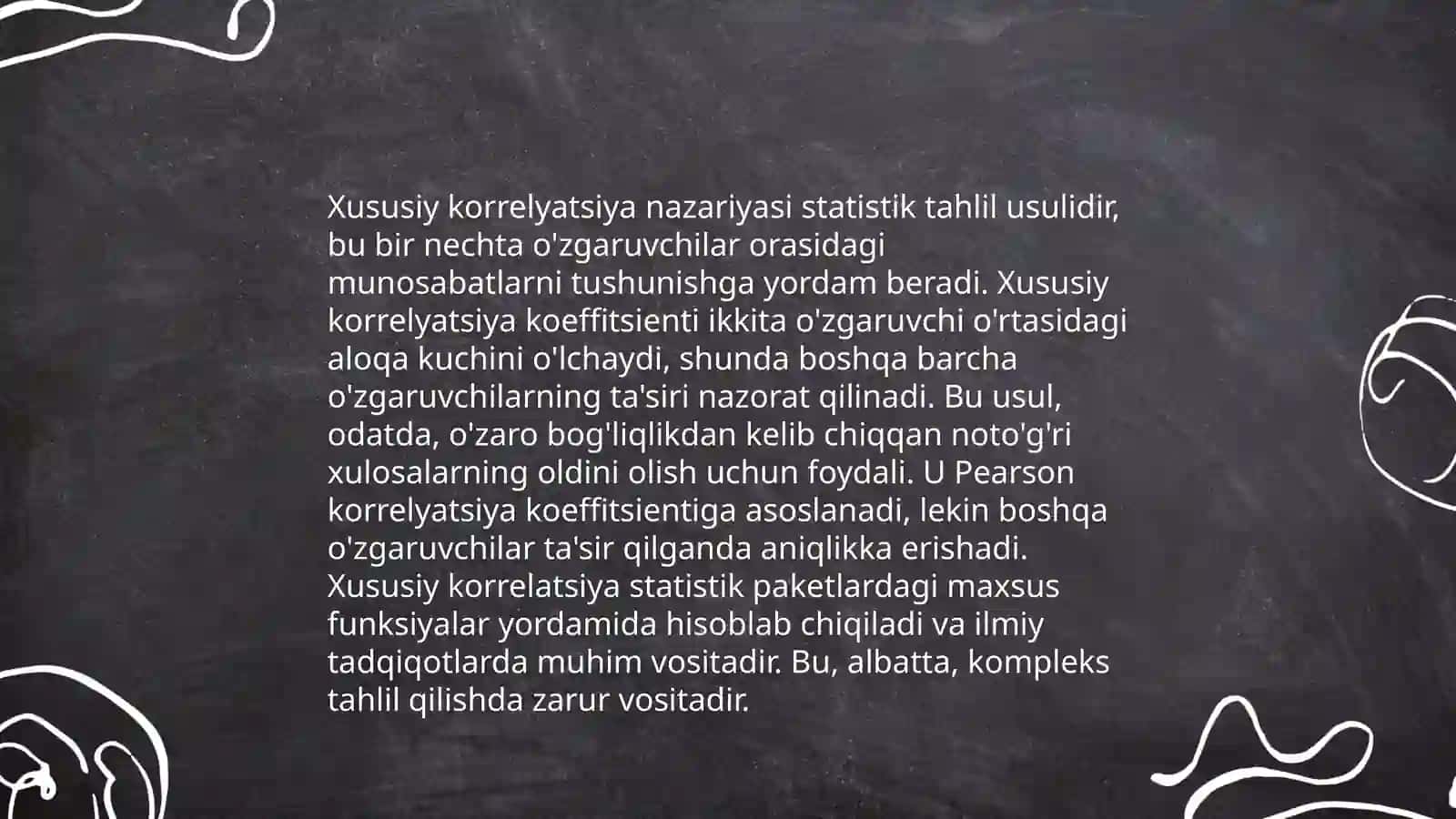 Xususiy korrelyatsiya 3