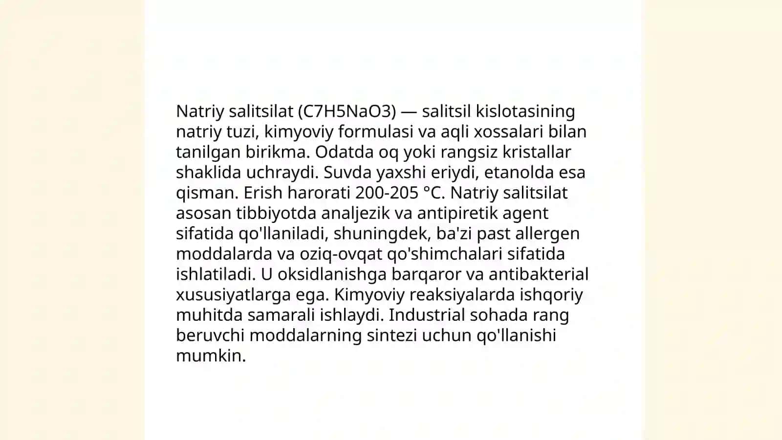Natriy salitsilat massasini aniqlash 3