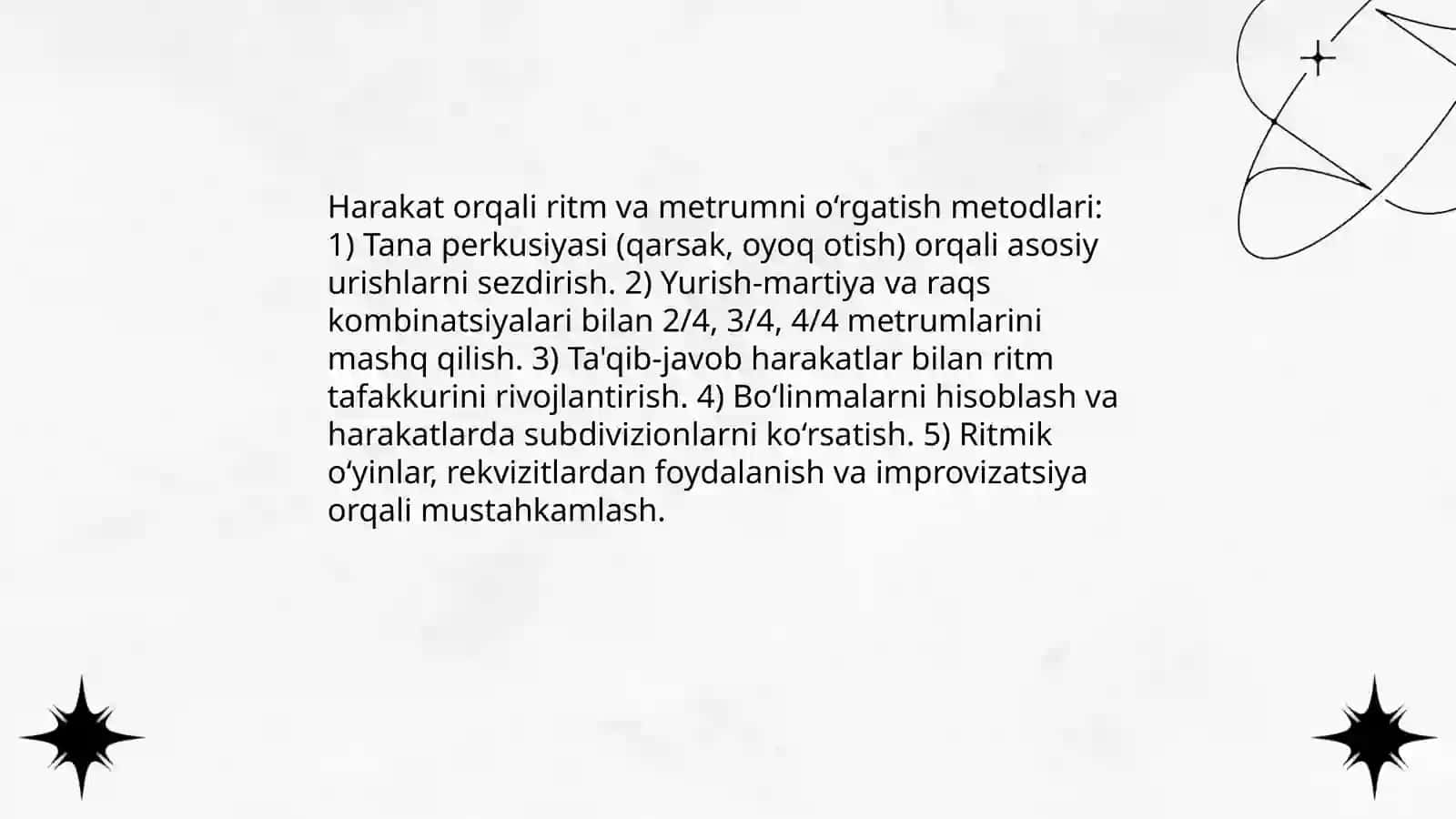 Harakat musiqaviy tarbiya vositasi sifatida 3