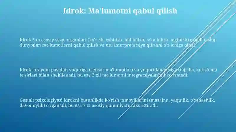 Bilishjarayonlariningqisqachatasnifi 3