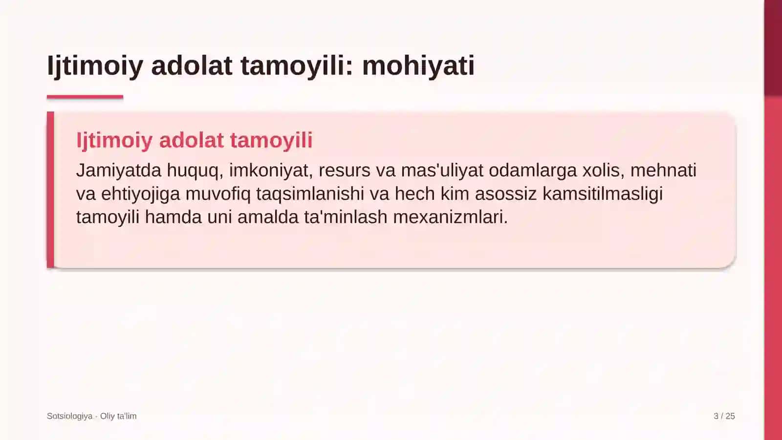 Sotsiologiya · Oliy ta'lim 3