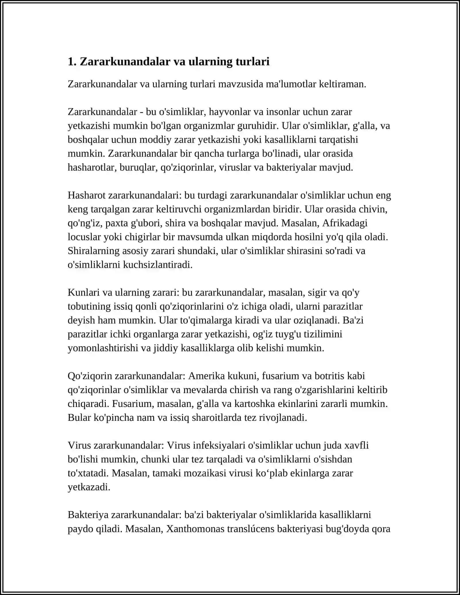 PARAZITLIK QILUVCHI HASHAROTLAR 3