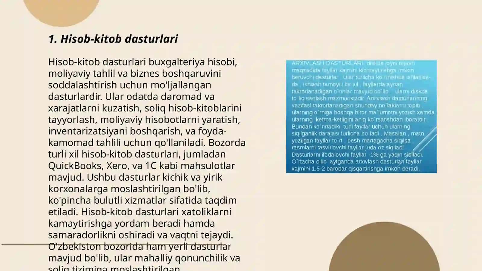 Hisob-kitob dasturlari 3