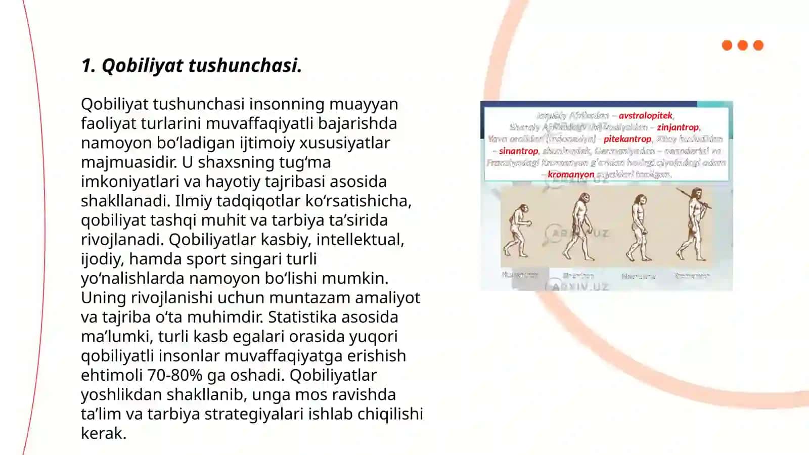 Qobiliyat va uning rivojlanishi 3
