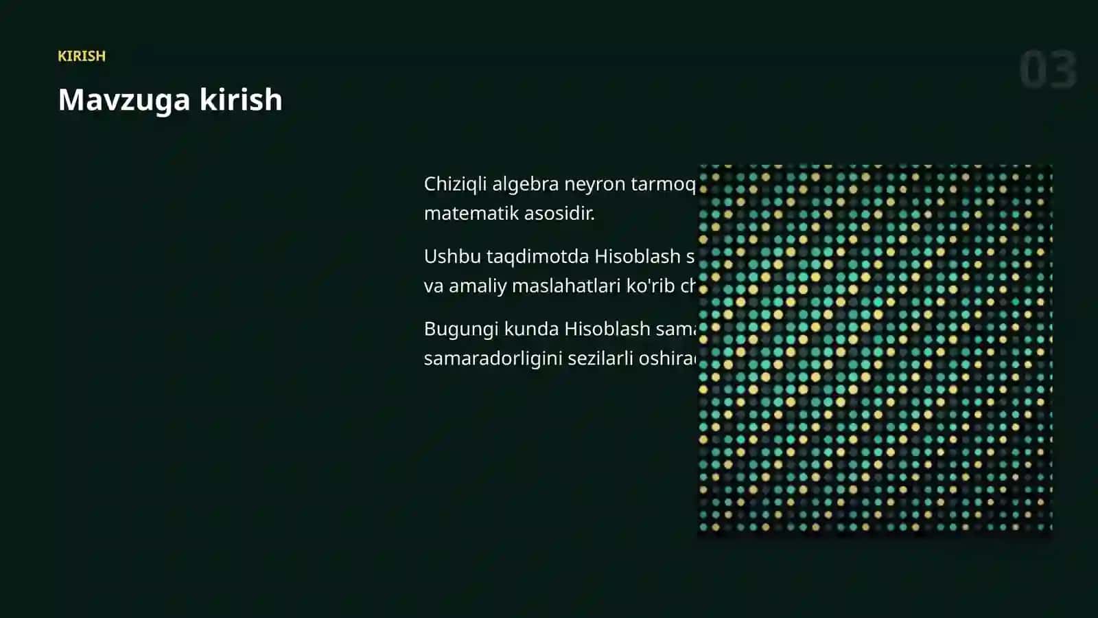Hisoblash samaradorligi 3
