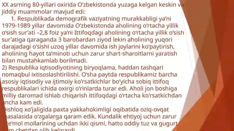 O‘zbekistonning o‘ziga xos istiqlol va taraqqiyot yo‘li 3