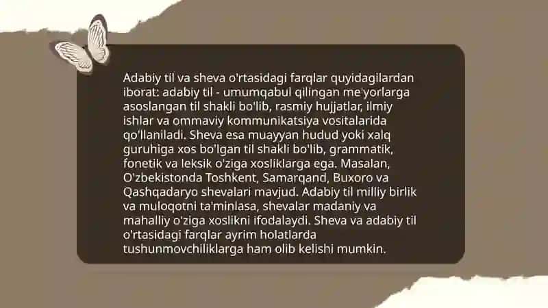 Adabiy tilning oʻziga xos xususiyatlari 3
