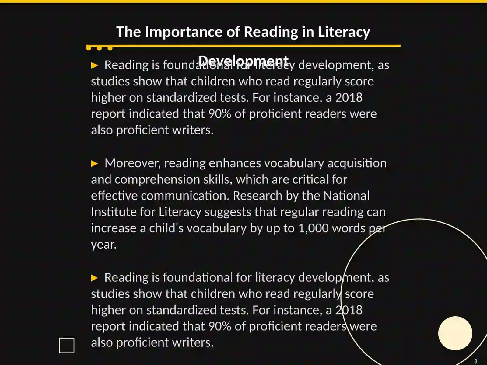 Reading and writing 3