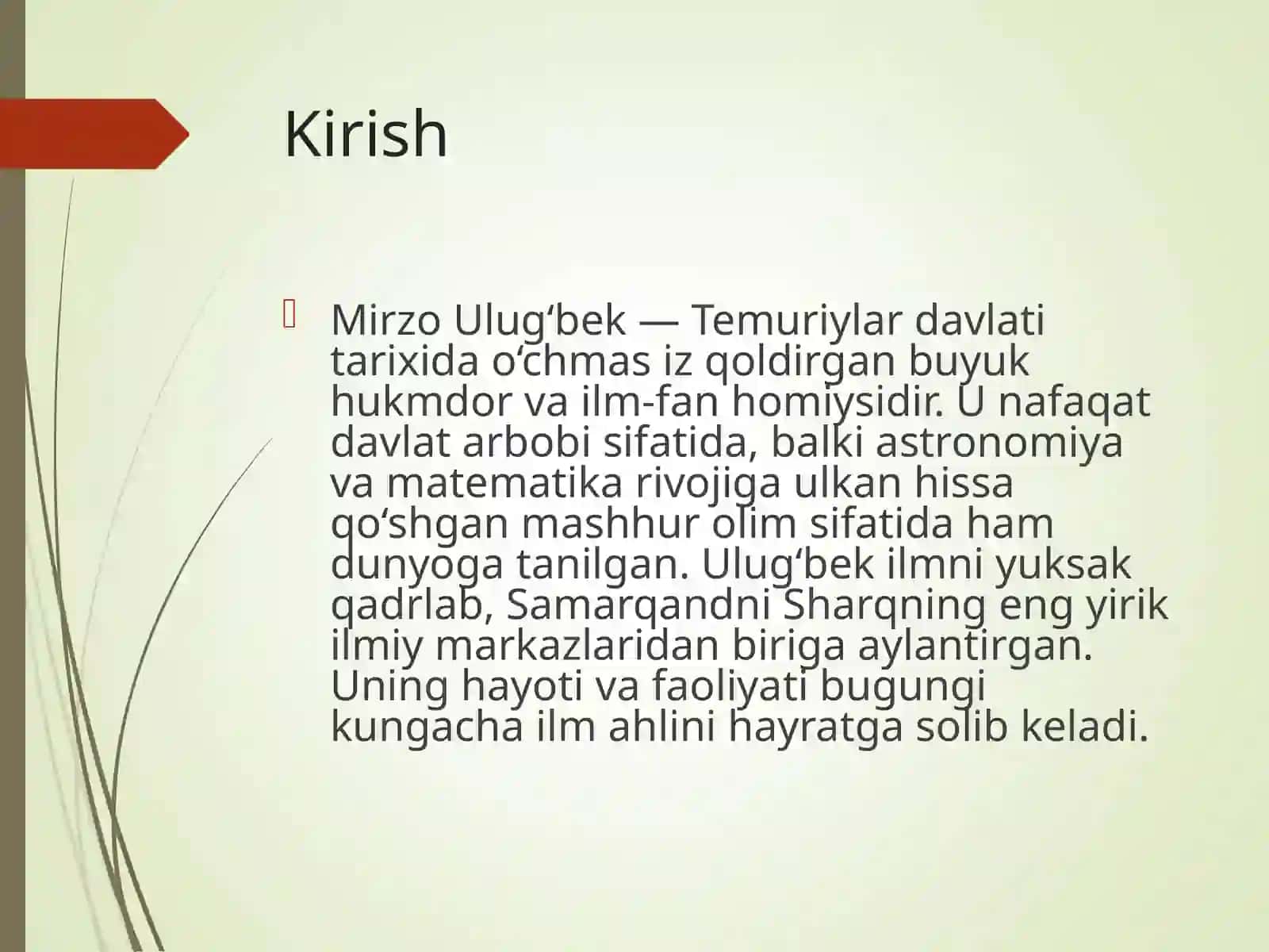 Mirzo Ulug‘bek – davlat arbobi va buyuk olim 3