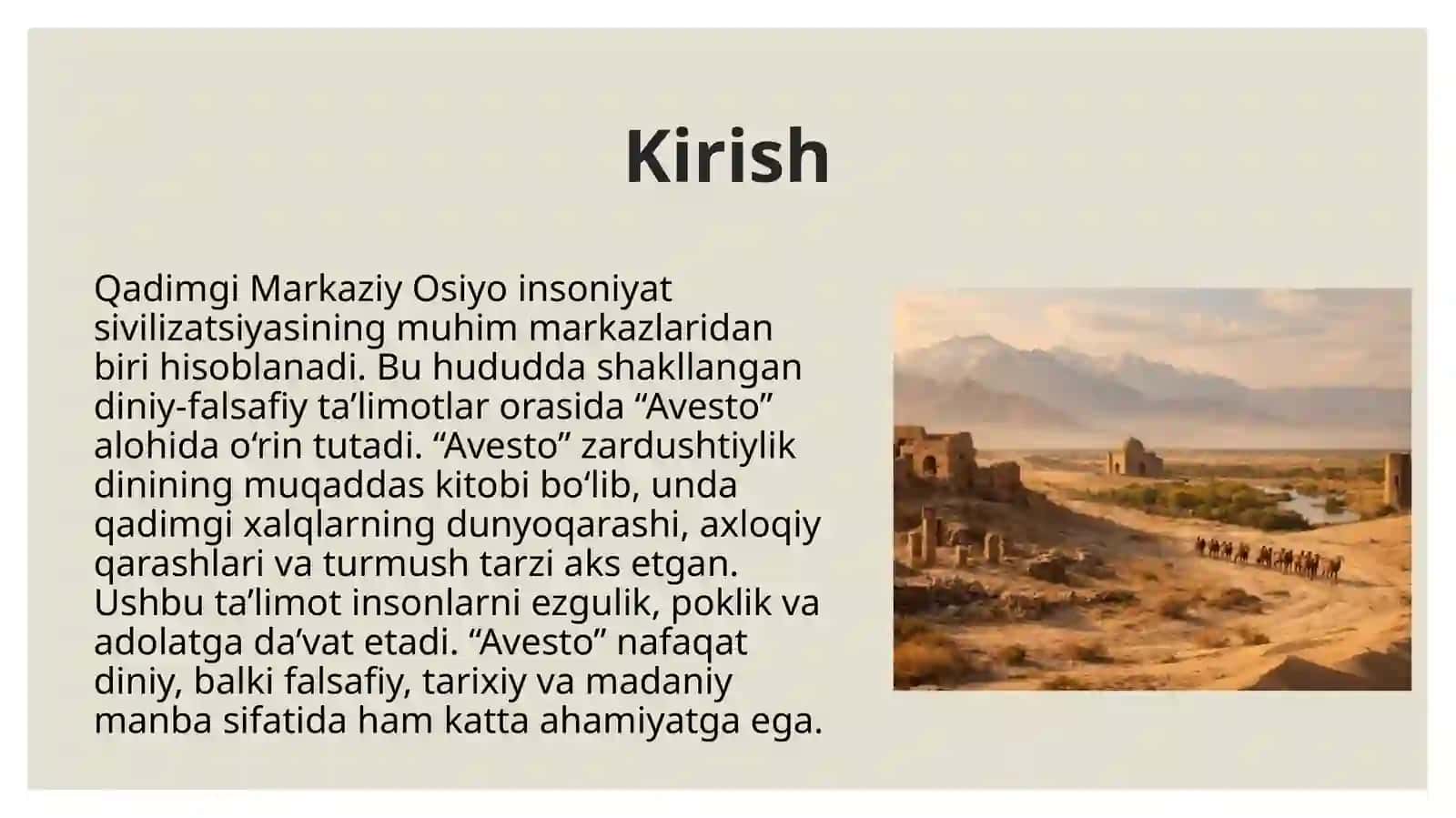 Qadimgi markaziy osiyo Avesto 3