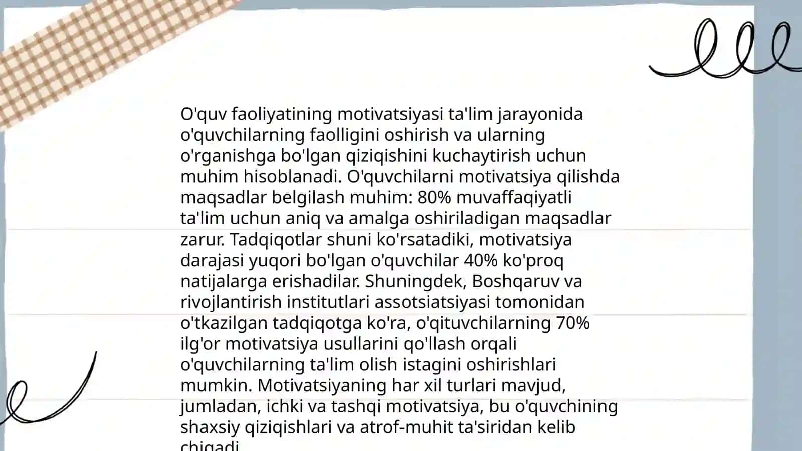 Oʻquv faoliyatining psixologik xususiyati 3