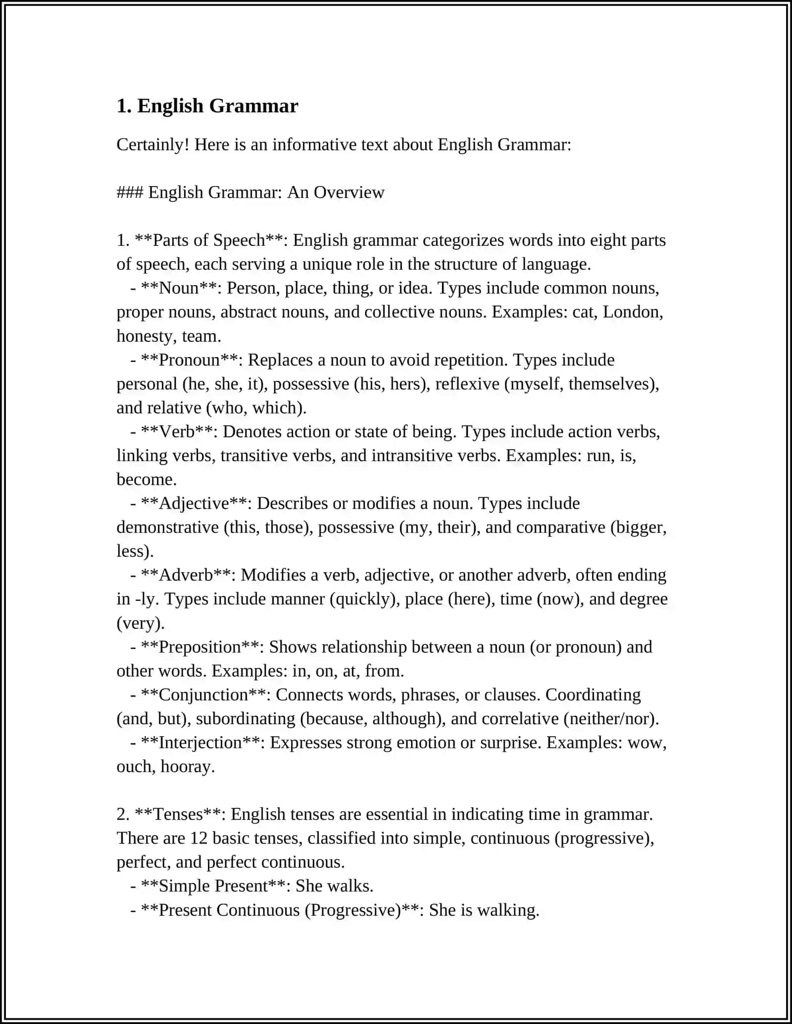 English Grammar: An Overview 3