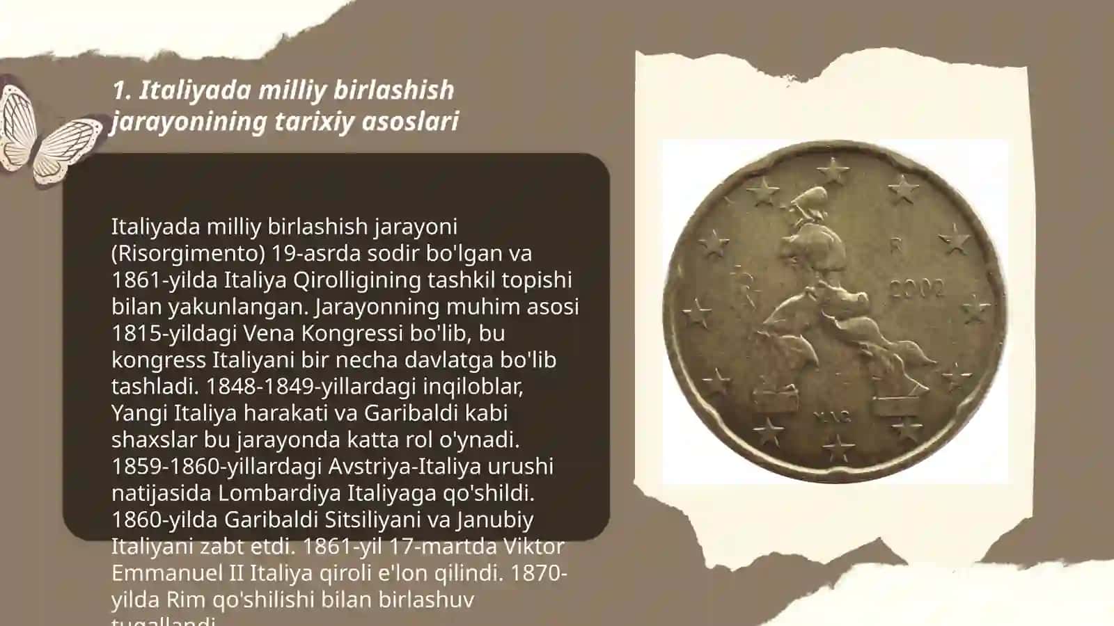 Italiyada milliy birlashish jarayonlari 3