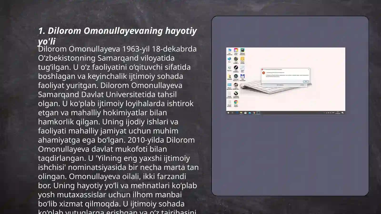 Dilorom Omonullayeva hayoti va ijodi 3