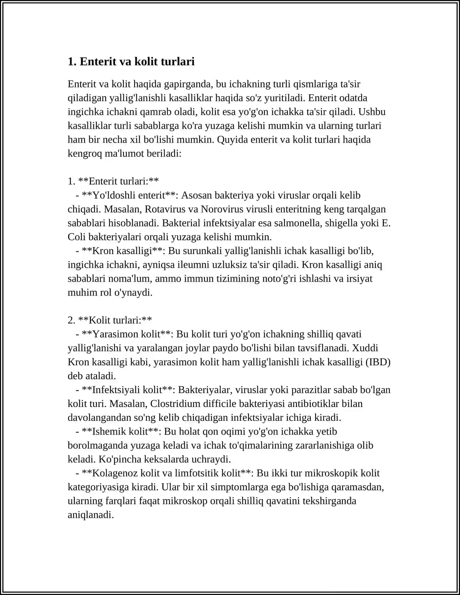 ENTERIT VA KOLITLAR DIAGNOSTIKASI ASOSIY DAVOLASH PRINTSIPLARI 3