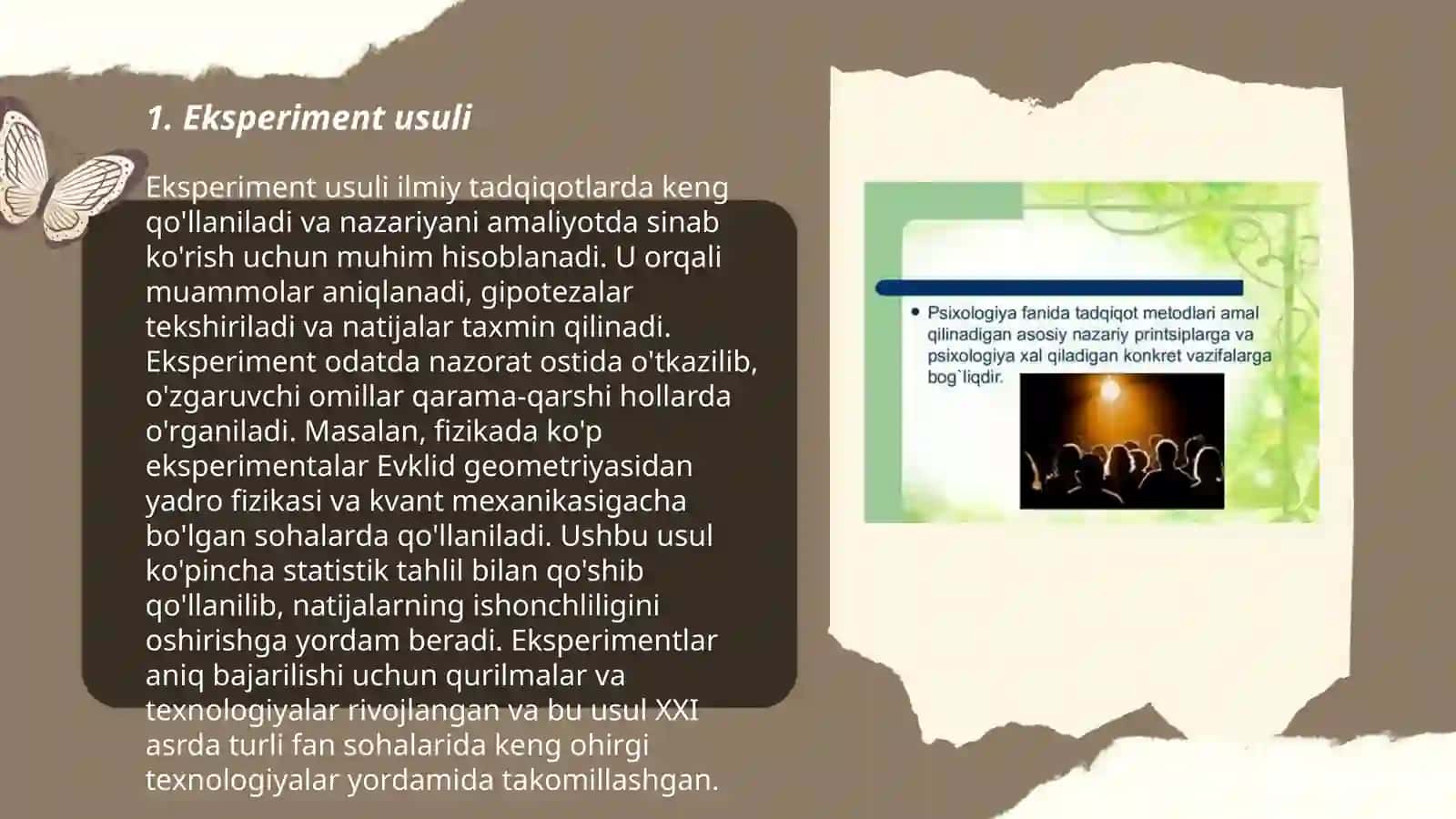 Hozirgi zamon psixologiyasining tadqiqot metodlari 3