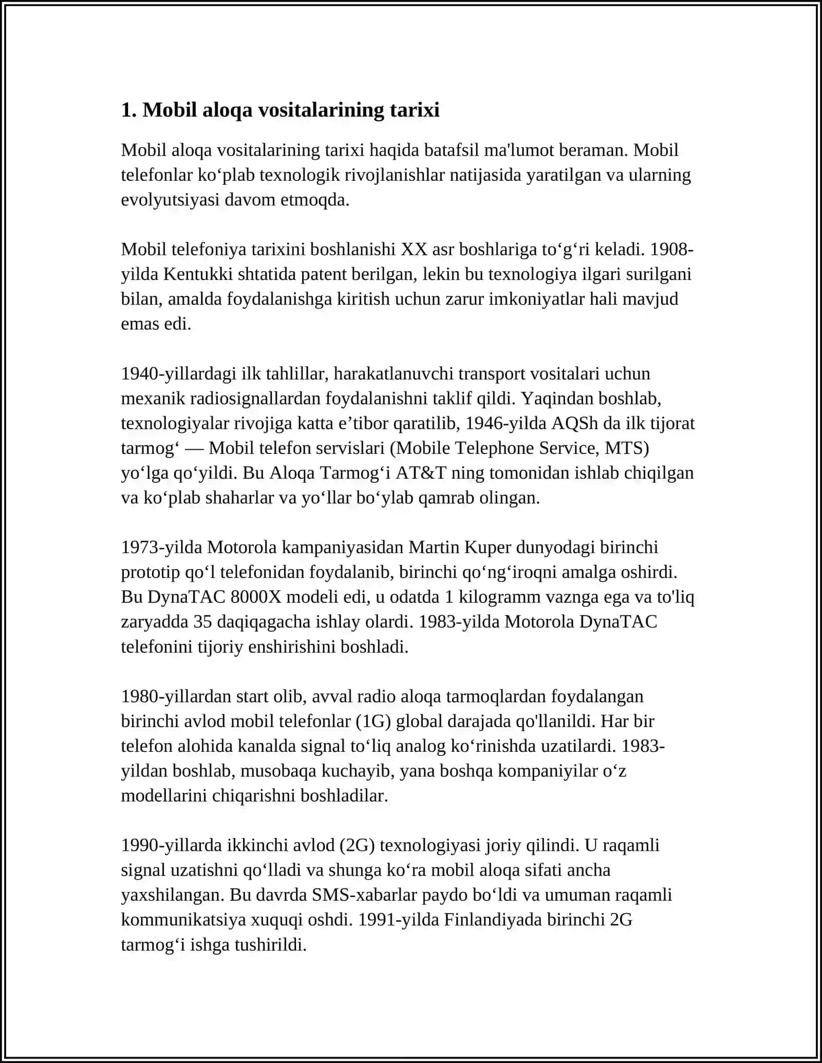 MOBIL ALOQA VOSITALARI 3