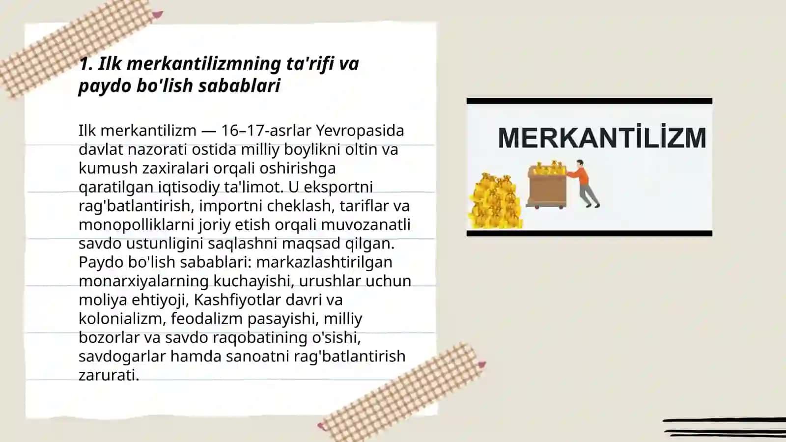 Ilk merkantilizm ta‘limoti va uning namoyondalari 3