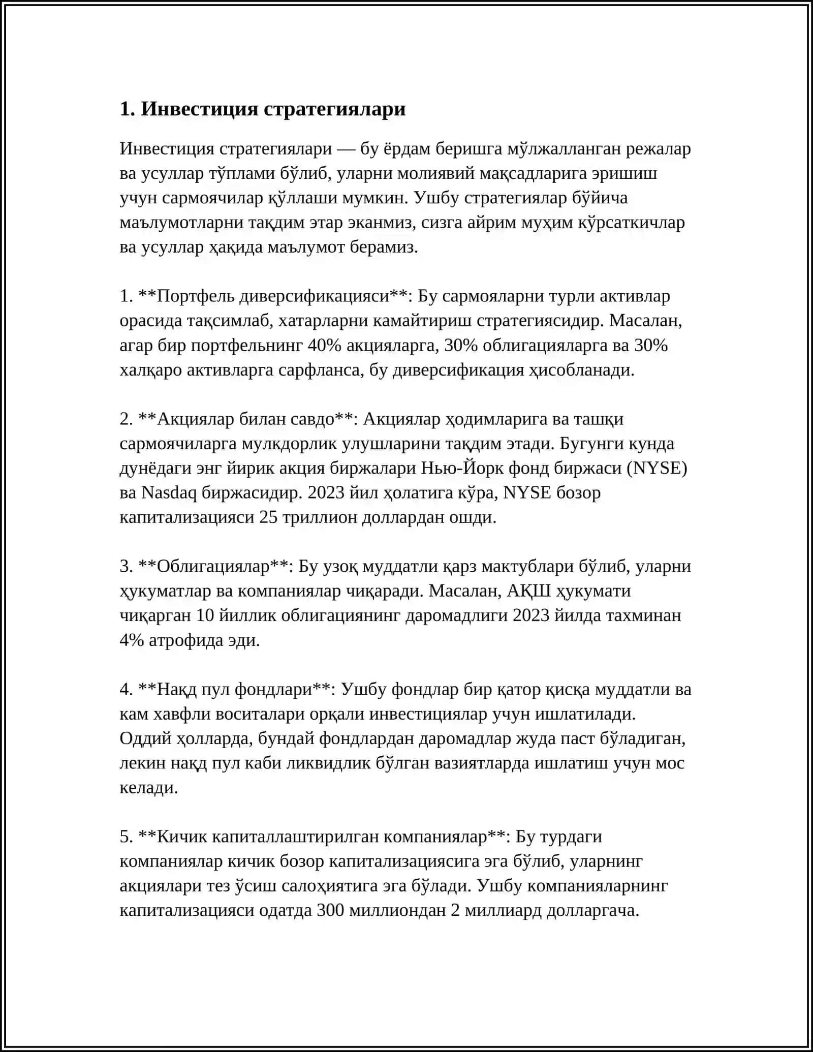 ИШЛАБ ЧИКАРИШ ИНВЕСТИЦИЯСИНИНГ ТАХЛИЛИ 3