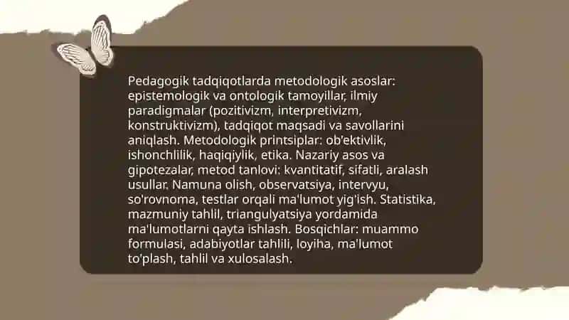 Pedagogikaning ilmiy tadqiqot metodlari 3