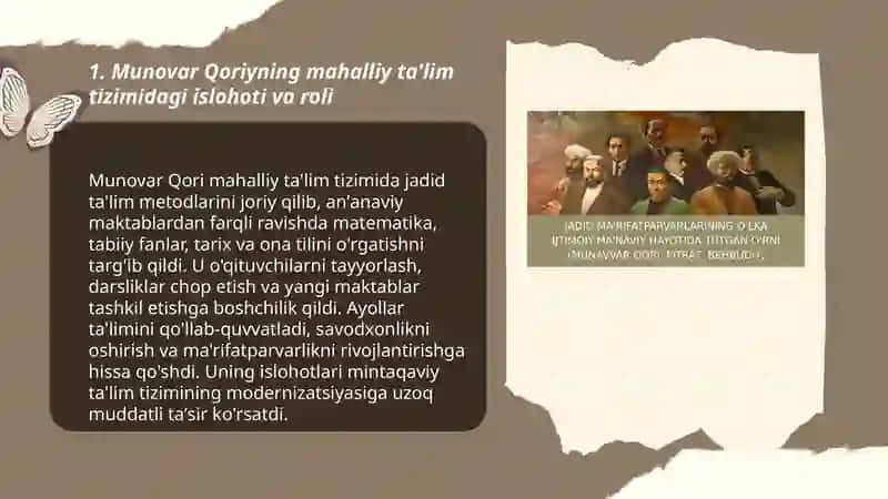 Reja: Munovar Qoriy va Fitratning ma'naviy islohotlari 3