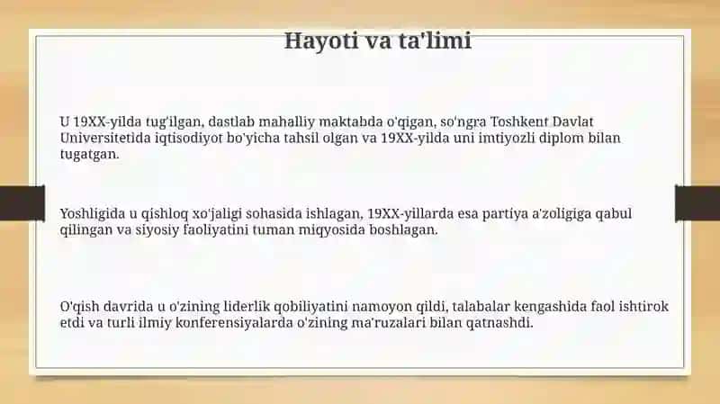 MENING BIRINCHI PREZIDENTIM 3