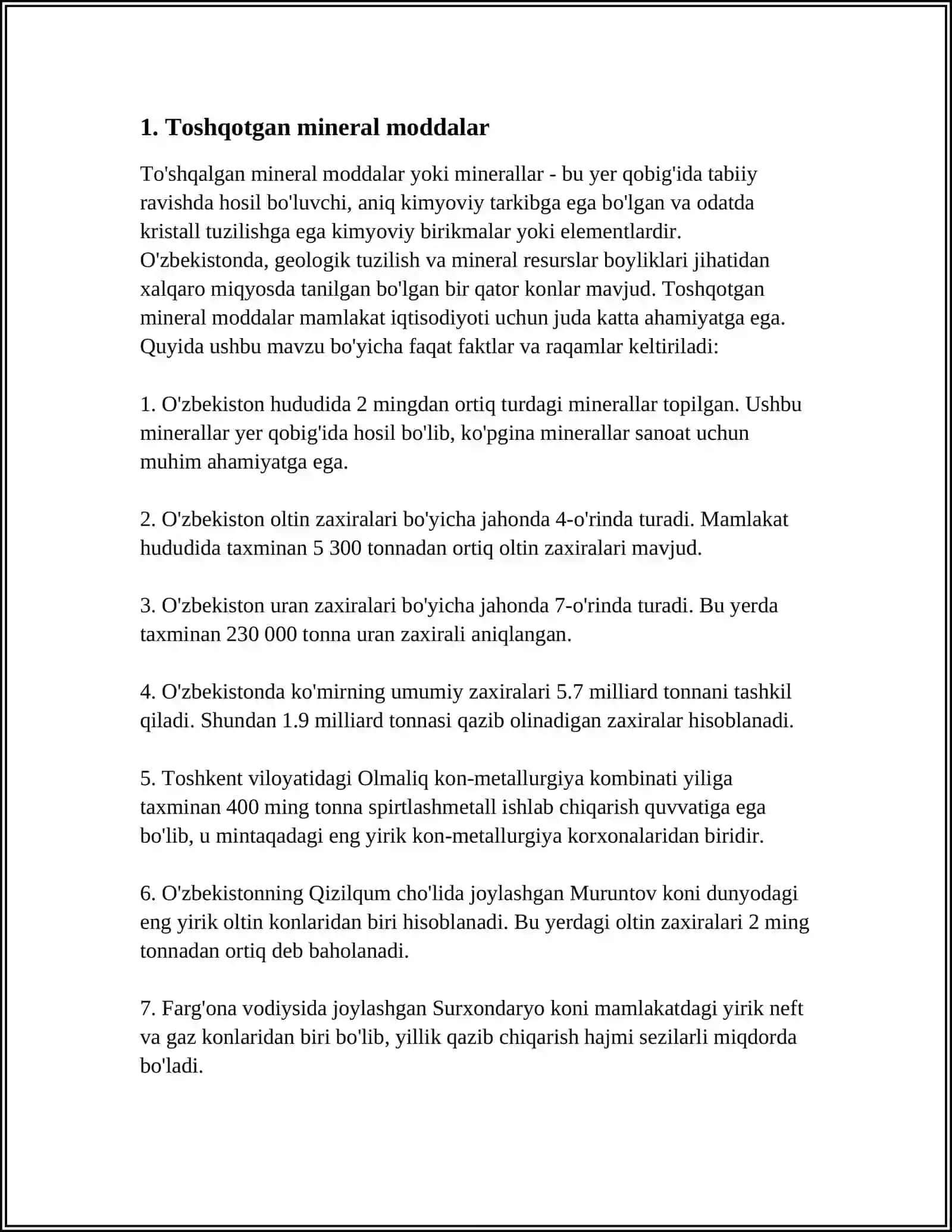 MINERAL MODDALAR 3