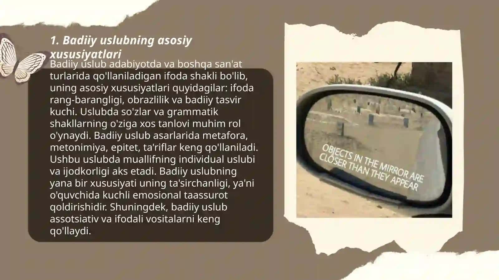Badiy uslubning asosiy xususiyatlari 3