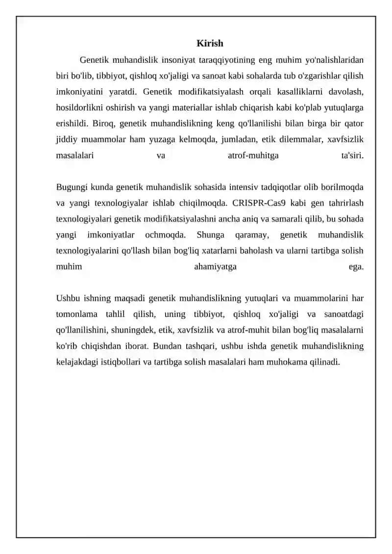 Genetik injeneriya yutuqlari va muammolari 3