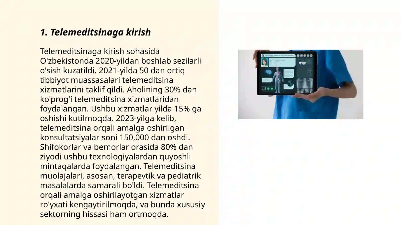 Telemeditsina va uning sog’liqni saqlashdagi roli 3