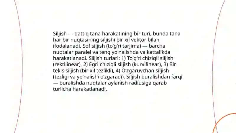 Siljish va Buralish 3