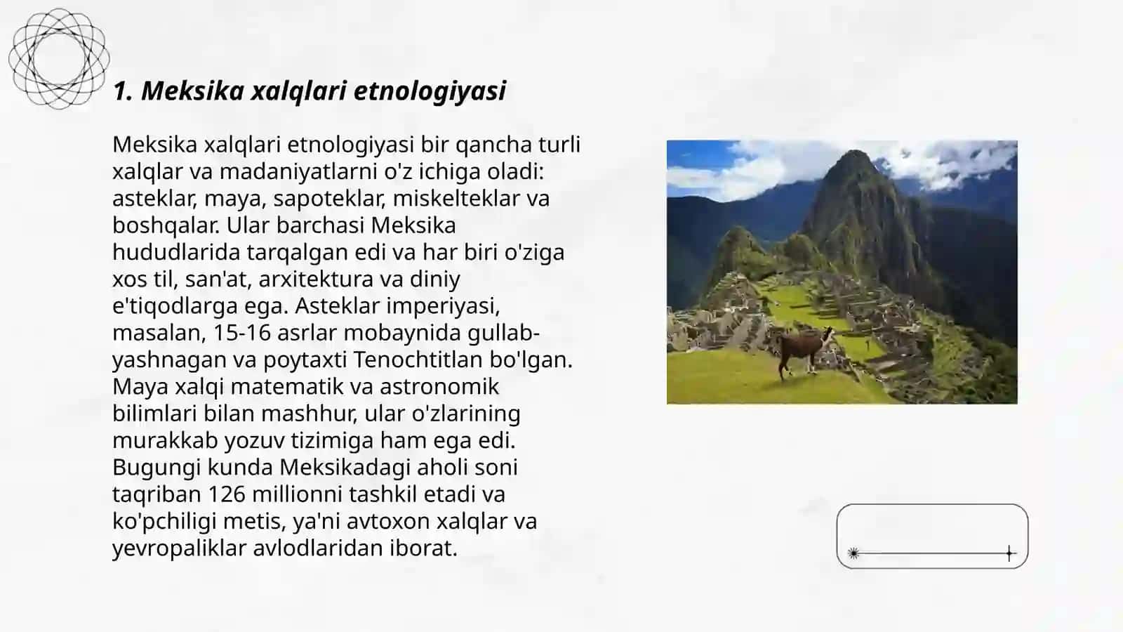 Meksika xalqlari etnologiyasi 3