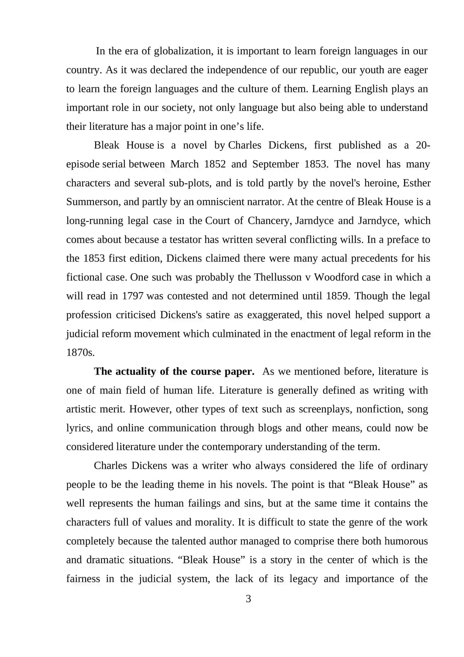 Features of humor in the novels of Charles Dickens 3