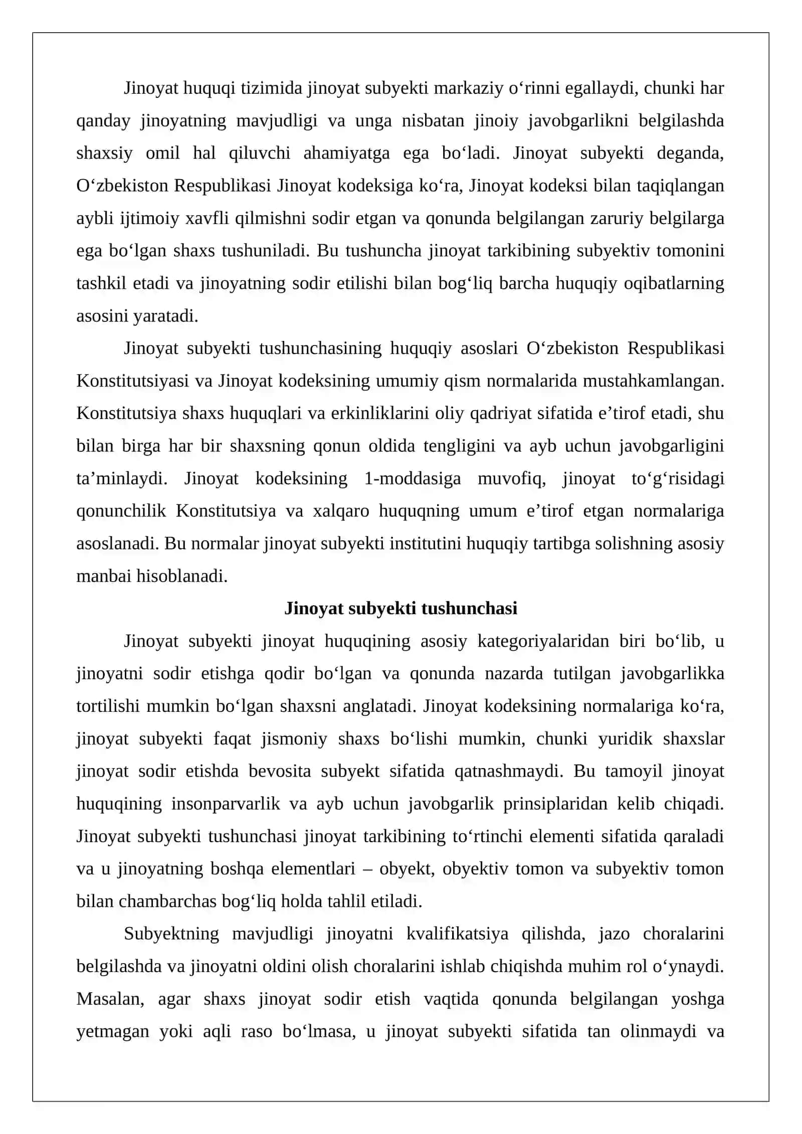 Jinoyatning subyekti 3