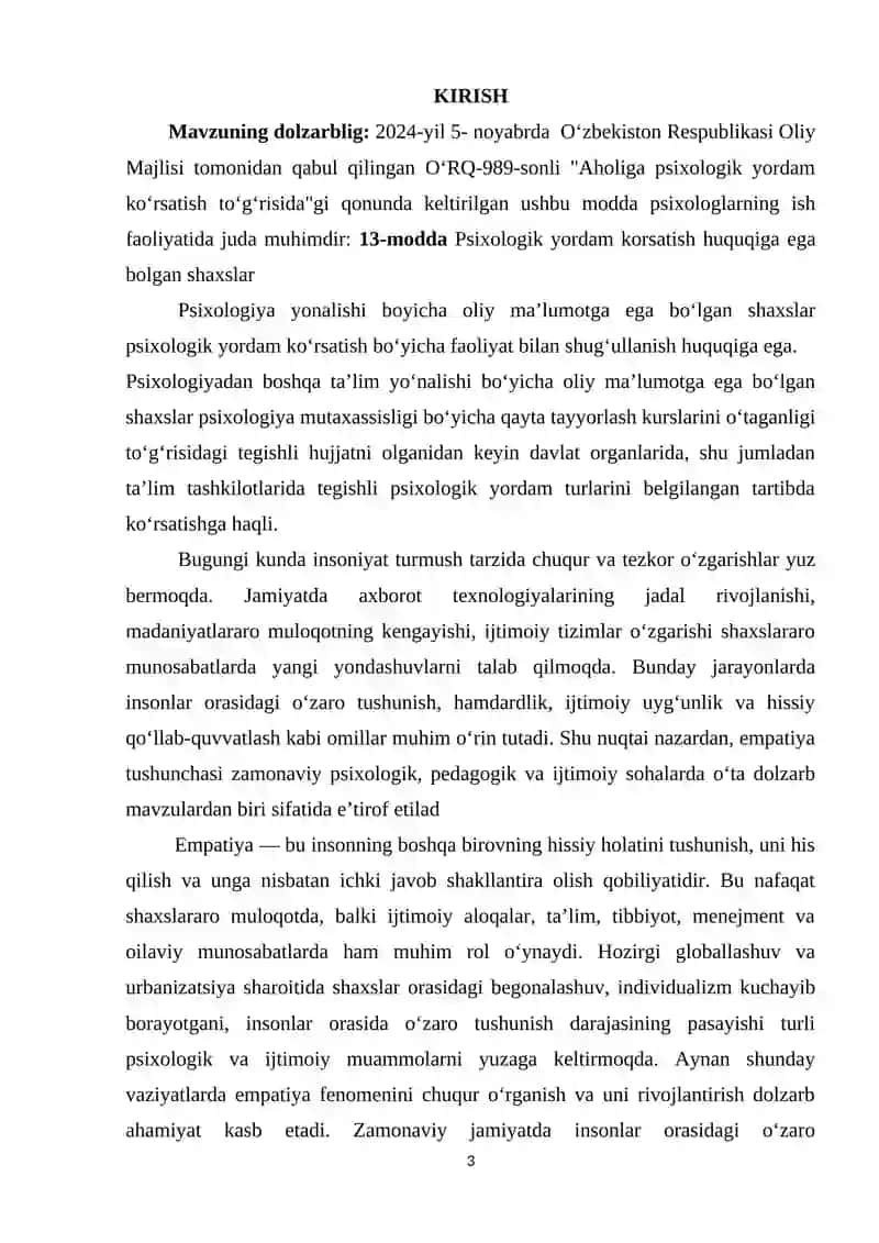 EMPATIYA VA UNING TADQIQ QILISH YO’LLARI 3